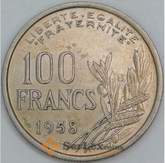Франция 100 франков 1958 КМ919 XF арт. 56493