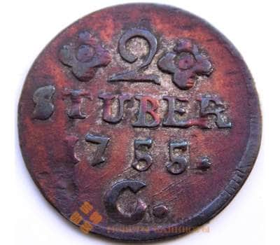 Монета Германия - Клеве 2 стюбера 1755С КМ51 VF+ арт. С04536