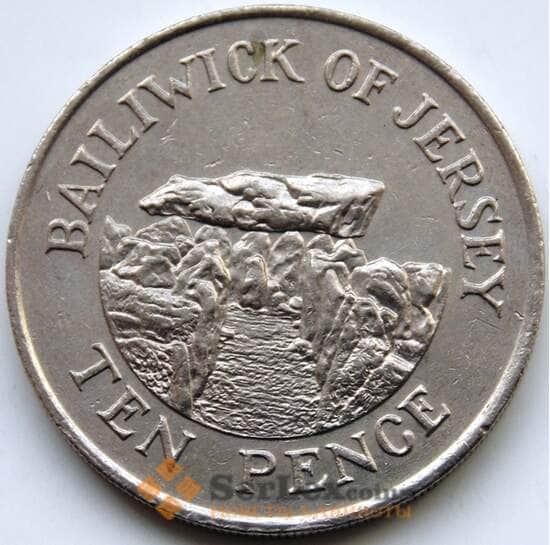 Джерси 10 пенсов 1989 КМ57.1 AU арт. С04574