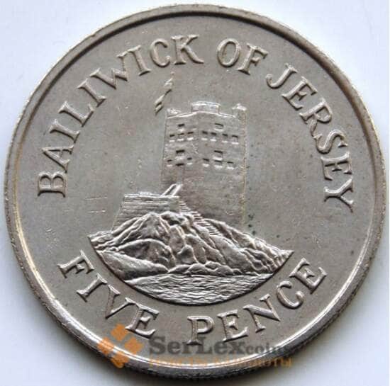 Джерси 5 пенсов 1984 КМ56.1 AU арт. С04575