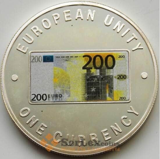 Замбия 1000 квача 1999 Proof Европейская валюта -200 Евро арт. С04582