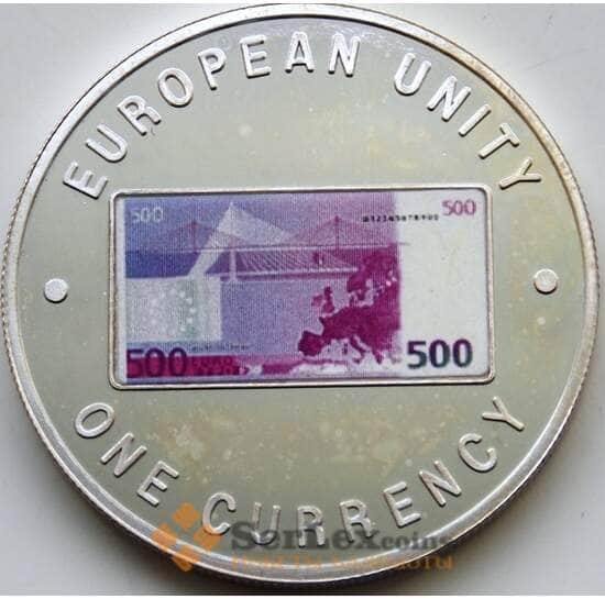 Замбия 1000 квача 1999 Proof Европейская валюта -500 Евро арт. С04583