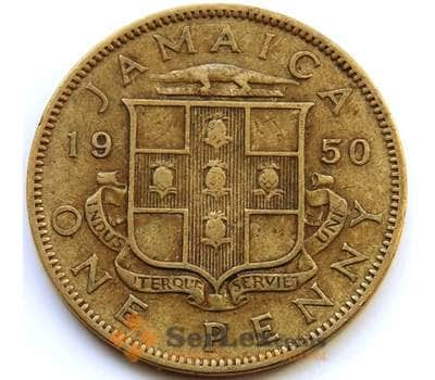 Монета Ямайка 1 пенни 1950 КМ35 VF арт. С04610