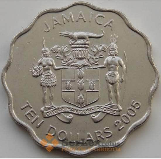 Ямайка 10 долларов 2005 КМ181 UNC арт. С04627