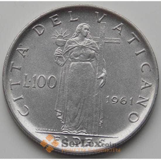 Ватикан 100 лир 1960-1962 КМ64.2 VF арт. С04645