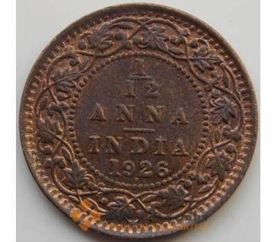 Монета Британская Индия 1/12 анна 1926 КМ509 AU арт. С04710