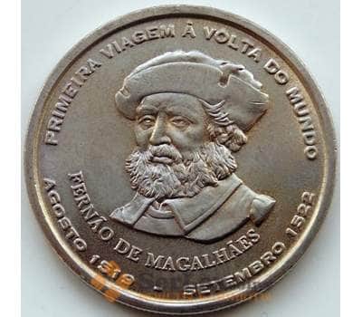 Монета Португалия 200 эскудо 2000 КМ731 aUNC Магелан арт. С04422