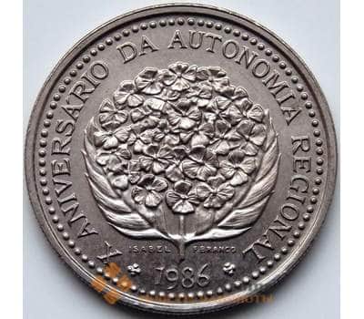 Монета Азорские острова 100 эскудо 1986 КМ45 Автономия арт. С04732
