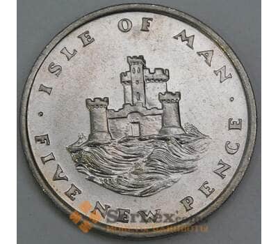 Монета Мэн остров 5 пенсов 1975 КМ22 XF арт. С04784