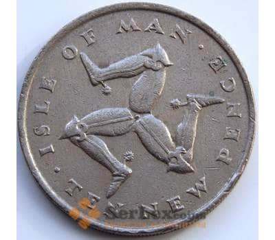 Монета Мэн остров 10 пенсов 1975 КМ23 VF арт. С03108