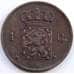 Монета Нидерланды 1 цент 1877 КМ100 XF арт. С04836
