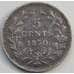 Монета Нидерланды 5 центов 1850 КМ91 XF Серебро арт. С04838