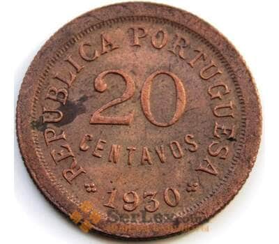 Монета Кабо-Верде 20 сентаво 1930 КМ3 AU арт. С04892
