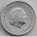 Монета Нидерландские Антиллы 1/4 гульдена 1957 КМ4 XF Серебро арт. С04897