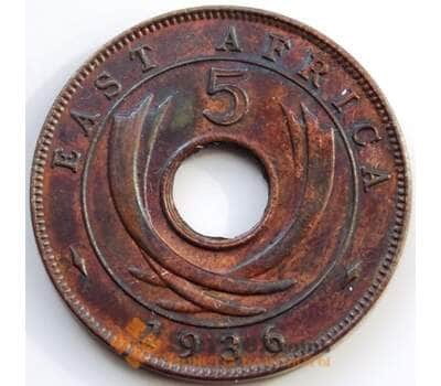 Монета Британская Восточная Африка 5 центов 1936 КМ23 AU арт. С04917