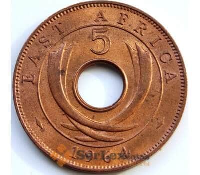 Монета Британская Восточная Африка 5 центов 1964 КМ39 UNC арт. С04920