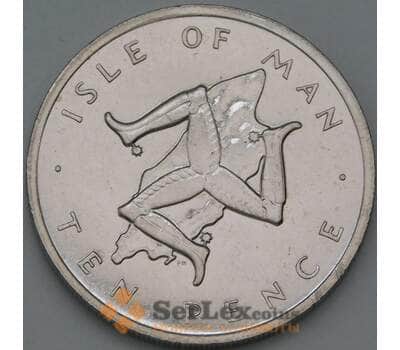 Монета Мэн остров 10 пенсов 1976 КМ36 UNC арт. 38583