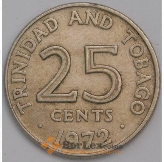 Тиринидад и Тобаго 25 центов 1972 КМ4 aUNC арт. 39303