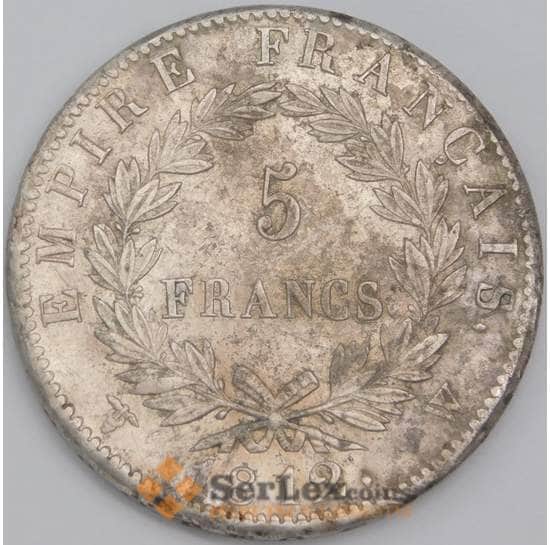Франция монета 5 франков 1812 W КМ694 XF арт. 43450