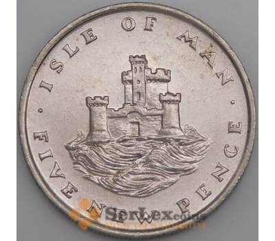 Мэн остров монета 5 пенсов 1975 КМ22 aUNC арт. 45080