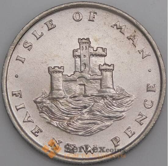 Мэн остров 5 пенсов 1975 КМ22 aUNC арт. 45080