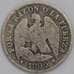 Чили монета 1 десимо (10 сентаво) 1892 КМ136.3 F арт. 42001