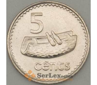 Монета Фиджи 5 центов 1990 КМ51a UNC (J05.19) арт. 18198