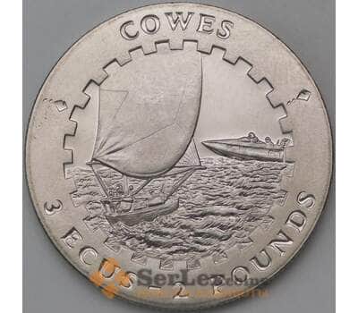 Остров Уайт 3 экю 2 фунта 1996 BU арт. 29610