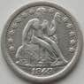 США дайм 10 центов 1849 КМ63 VF+ арт. 11456