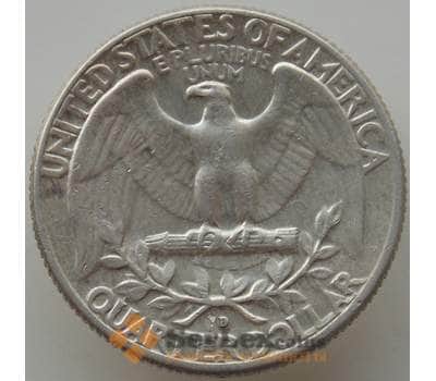 Монета США 25 центов квотер 1964 D KM164 XF арт. 12507