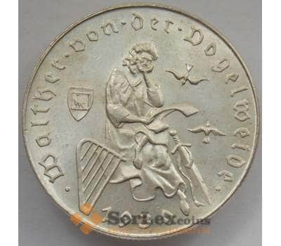 Монета Австрия 2 шиллинга 1930 КМ2845 UNC Серебро Фогельвейде (J05.19) арт. 14850