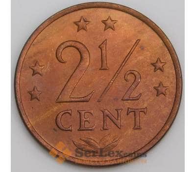 Нидерландские Антиллы монета 2 1/2 цента 1970-1978 КМ9 UNC арт. 46225