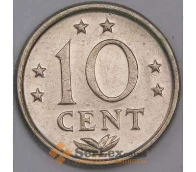 Нидерландские Антильские острова монета 10 центов 1971 КМ10 UNC арт. 44756