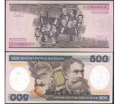 Банкнота Бразилия 500 крузейро 1981-1985 Р200 UNC арт. 12768