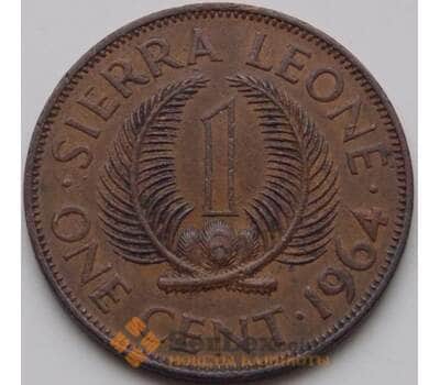 Монета Сьерра-Леоне 1 цент 1964 КМ17 XF арт. 7965
