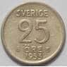 Швеция 25 эре 1953 КМ824 AU Серебро (J05.19) арт. 15596