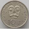 Французская Полинезия 10 франков 1972 КМ8 AU (J05.19) арт. 17381