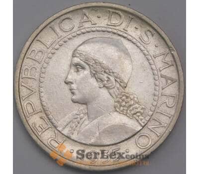 Сан-Марино монета 5 лир 1935 КМ9 XF арт. 42301