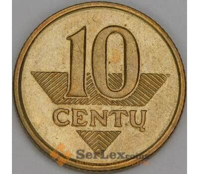Литва 10 центов 1998 КМ106 UNC арт. 53327