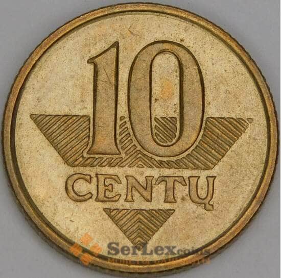 Литва 10 центов 1998 КМ106 UNC арт. 53327