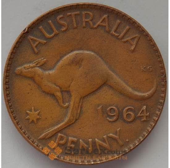Австралия 1 пенни 1964 КМ56 VF Елизавета II (J05.19) арт. 17168