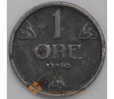 Норвегия монета 1 эре 1943 КМ387 VF арт. 42399