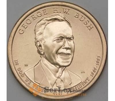 Монета США 1 доллар 2020 41 президент Джорж Буш старший D арт. 26327