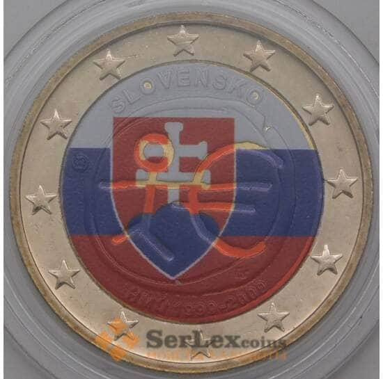 Словакия 2 евро 2009 10 лет Валютному союзу арт. 28501