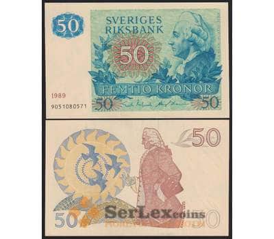 Швеция банкнота 50 крон 1989 Р53d UNC арт. 48360