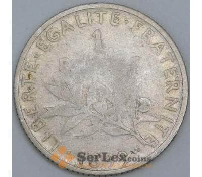 Франция 1 франк 1899 КМ844 VG арт. 56825