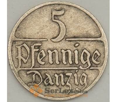 Монета Данциг 5 пфеннигов 1923 КМ142 VF (n17.19) арт. 21608