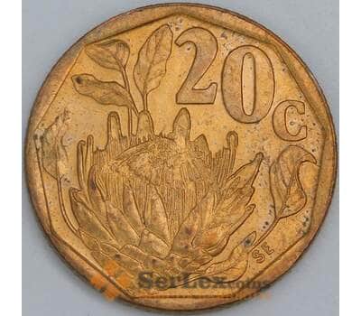 Южная Африка ЮАР 20 центов 1993 КМ136 UNC арт. 57124