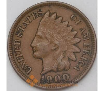 Монета США 1 цент 1900 КМ90а XF арт. 29118