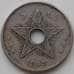 Монета Конго 5 сантимов 1908 КМ9 XF Свободное государство Конго арт. 13014